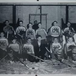 1950-51 Cobourg Mercantile hockey photo