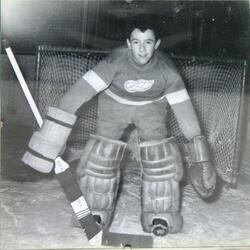 1961 CCHL goalie photo- Ross Quigley