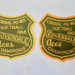 1966 & 1967 Coverdale Aces PeeWee Champ crests