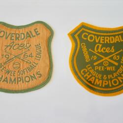 1964 & 1965 Coverdale Aces PeeWee crests