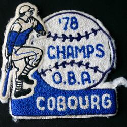 1978 Cobourg Baseball OBA Champs crest