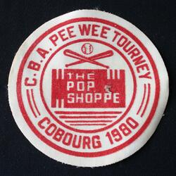 1980 Cobourg Baseball crest PeeWee Tourney