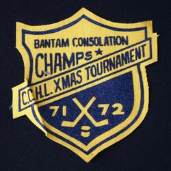 1972 CCHL crest Bantam Xmas tourney