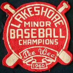 1960 Cobourg Minor Baseball PeeWee crest