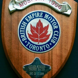 1966 John Fox plaque 1st in class motorcycle races