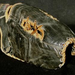 1965 leather Cooper-Weeks trapper baseball glove