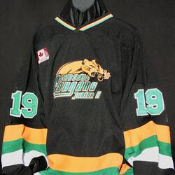 2008 Cobourg Cougars black game jersey #19