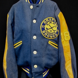 1958 Grafton Broncs jacket worn by #18 Don Ito