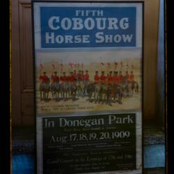 1909 framed photo of poster for Horse Show