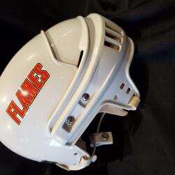 1999 Calgary Flames helmet worn by Steve Smith