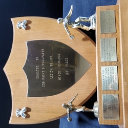 1961-1988 Cobourg Legion mixed Bowling trophy