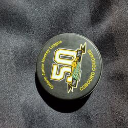 2015 Cobourg Cougar game puck