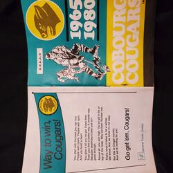 1980 Cobourg Cougars program vs Port Hope