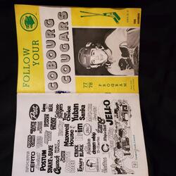 1978 Cobourg Cougars' program vs Port Hope