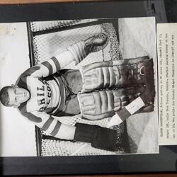 1952 Clarke Sommerville photo when EHL goalie